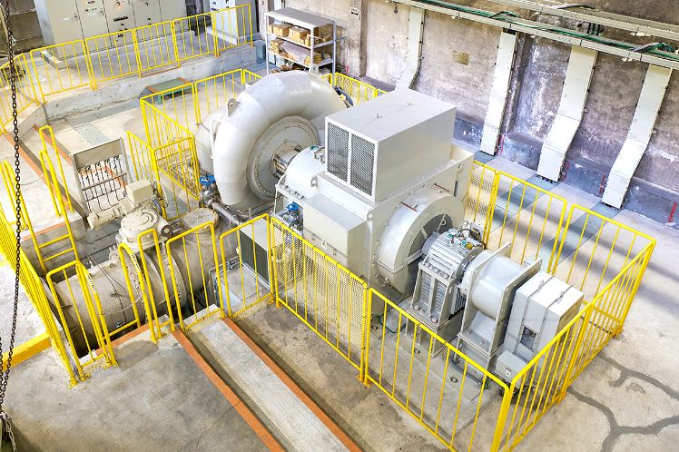 芝川製造所 水力発電タービン