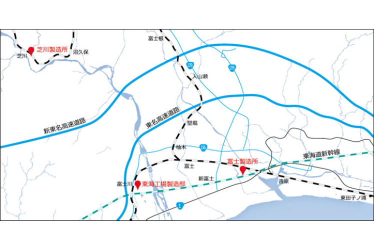 東海工場マップ